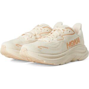 Hoka Shoes Clifton 10 Vanilla Birch Cushioned Sneakers